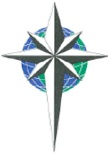 The original Randall W. Brown & Associates compass-and-globe mark